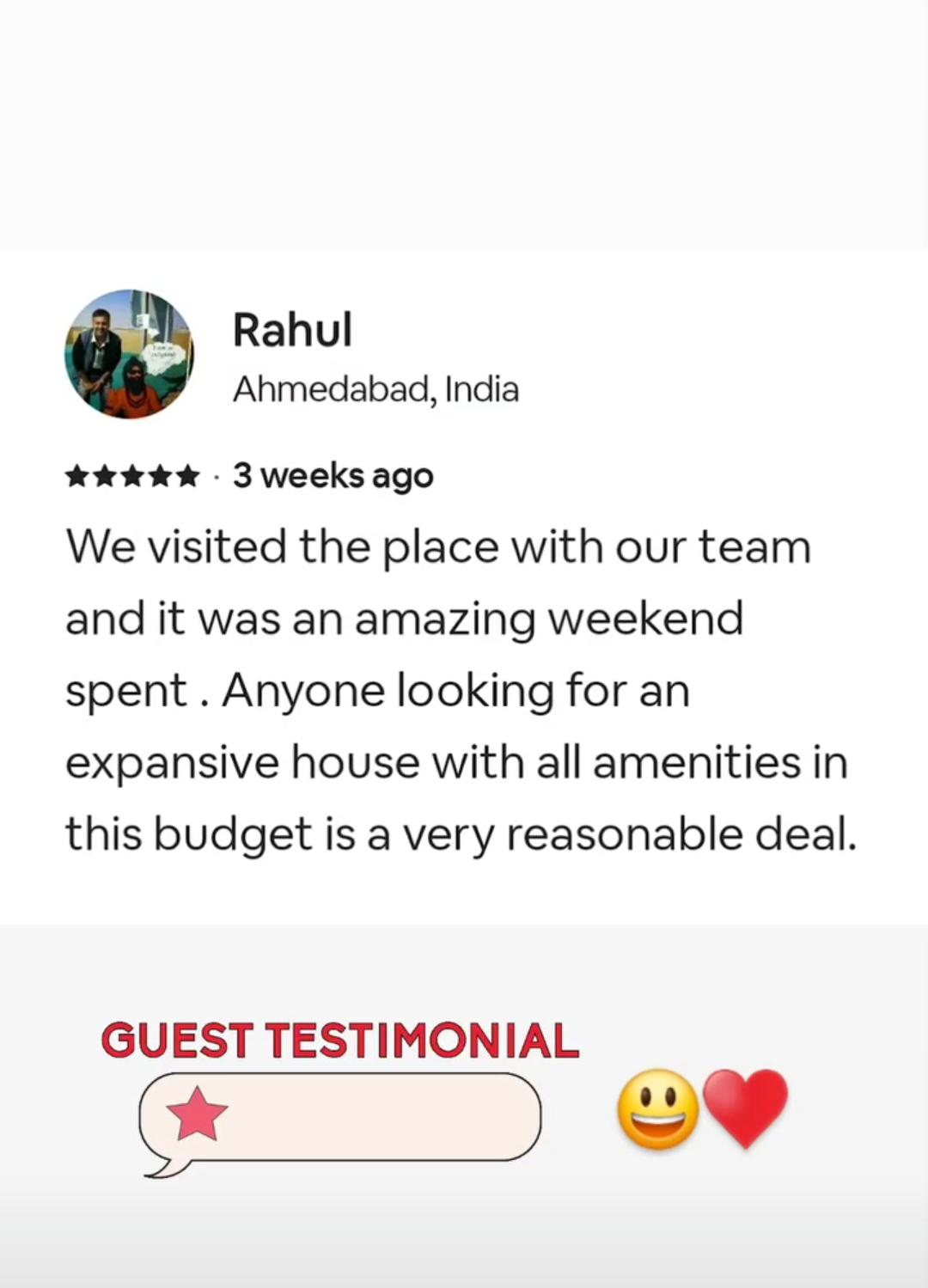 Royal Garden Villas guest WhatsApp review 7